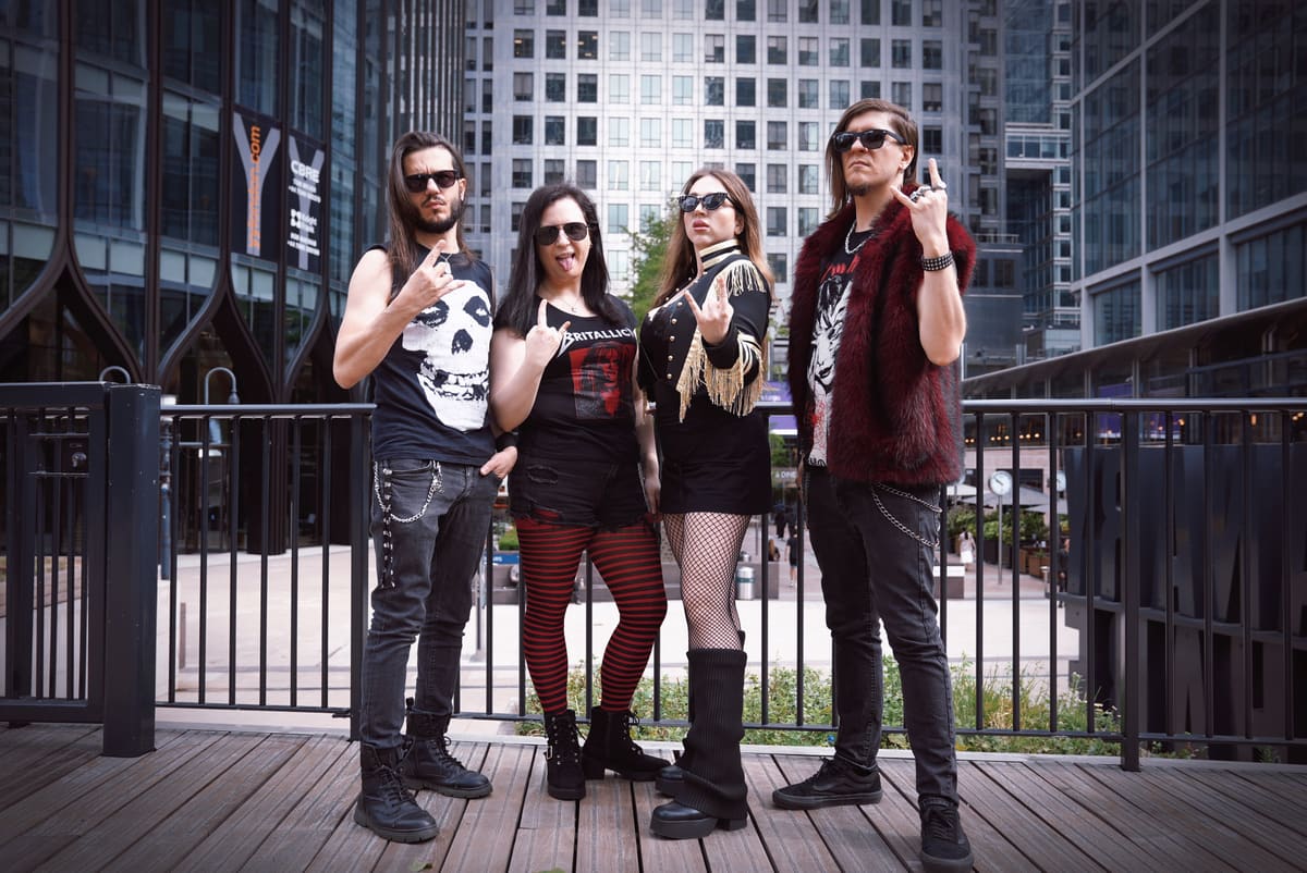 The four members of Britallica posing together