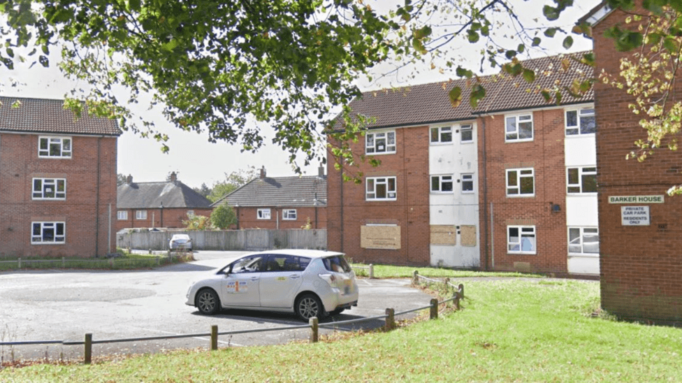 1950s Flats in Blurton, Newcastle Under Lyme Face Demolition — Newcastle-under-Lyme news photo (BBC Stoke & Staffordshire)