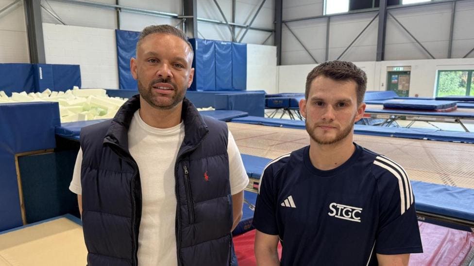 New Trampoline Centre Opens at Festival Park Newcastle Under — Newcastle-under-Lyme news photo (BBC Stoke & Staffordshire)