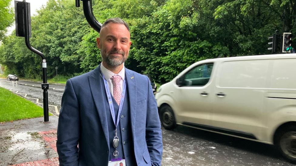 School Bus Cut Fury in Newcastle Under Lyme — Newcastle-under-Lyme news photo (BBC Stoke & Staffordshire)