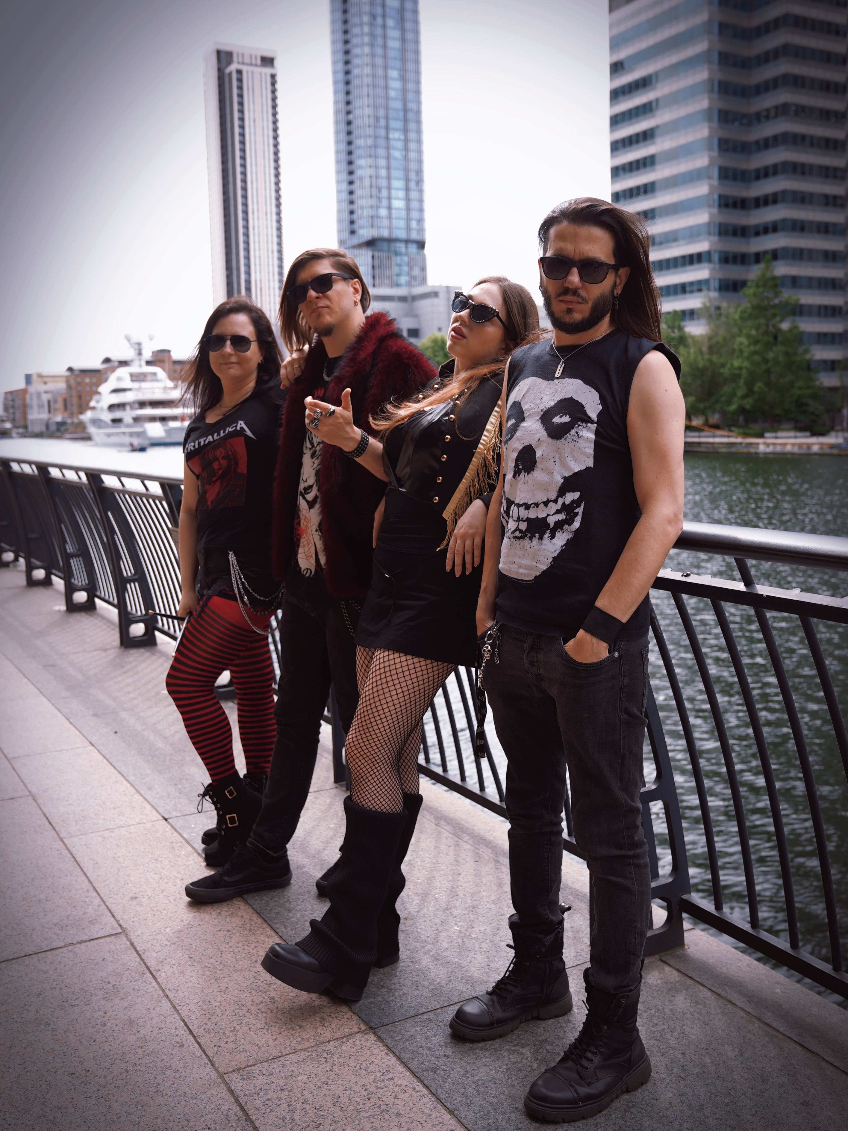 Britallica band members in a supplied publicity photograph